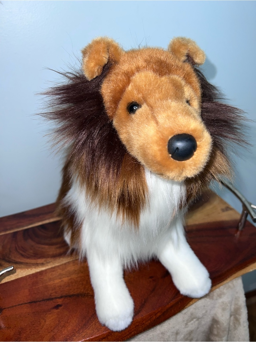 Douglas Whispy Sheltie Collie Dog 16in Plush Sable Realistic Stuffed Animal 1997